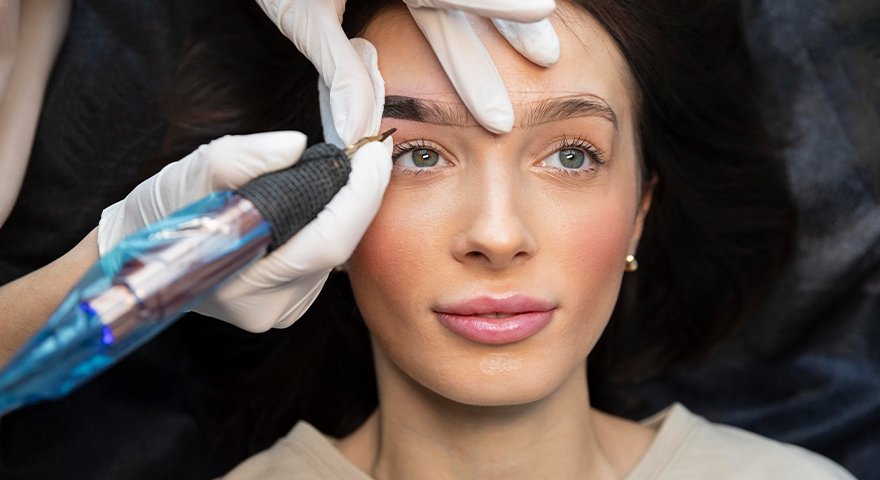 Microblading Eyebrow Application